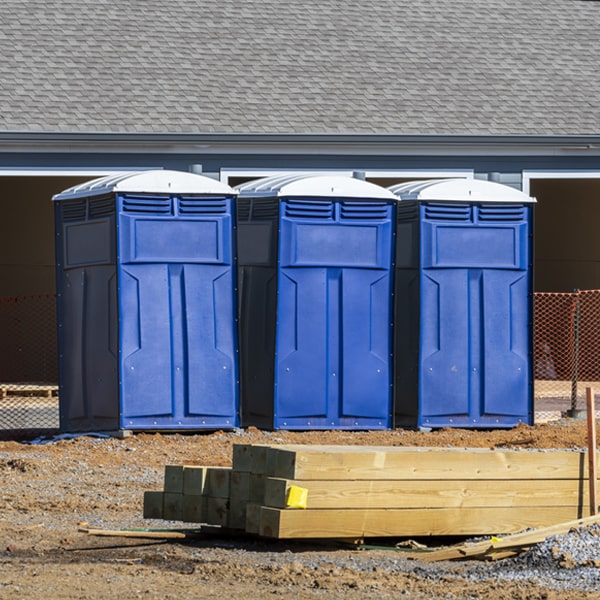 how often are the portable restrooms cleaned and serviced during a rental period in Forest Park